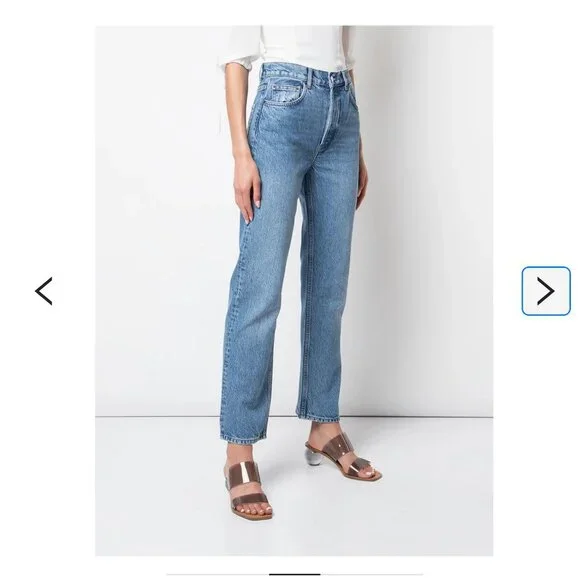 Reformation Cynthia High Rise Straight Jeans - Picture 2 of 8